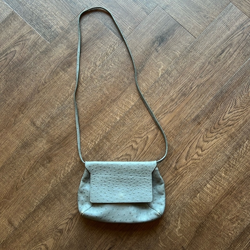 Furla Leather Crossbody Bag Gray